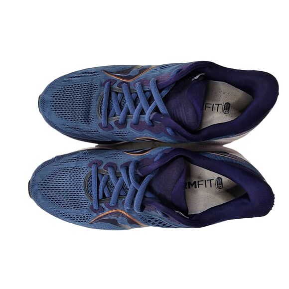 Saucony Womens Ride 14 Sneakers Size 7.5 Blue Purple Running Shoes S10650-35 - Picture 2 of 6